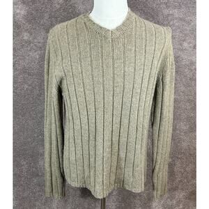 Abercrombie & Fitch Muscle Sweater Mens Large Brown Lambswool Blend Pullover